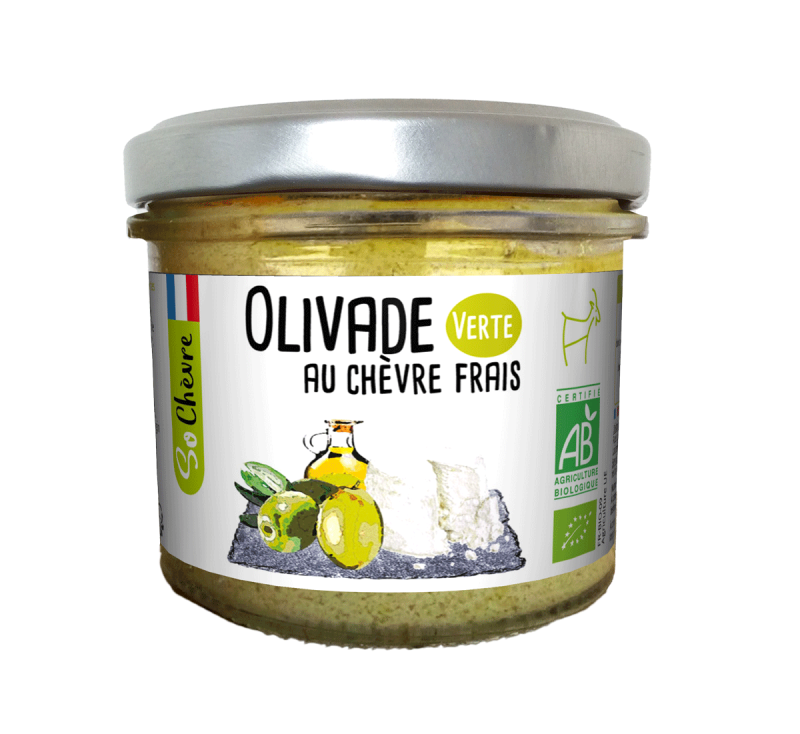 Olivade verte au chèvre frais Bio