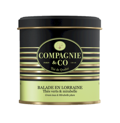 Boite métal thé vert balade en Lorraine 100g
