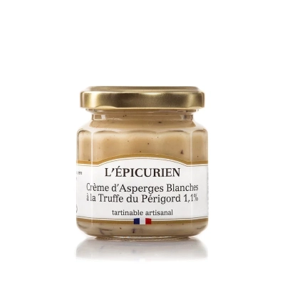 CRÈME D'ASPERGES BLANCHES À LA TRUFFE NOIRE DU PÉRIGORD 1,1%